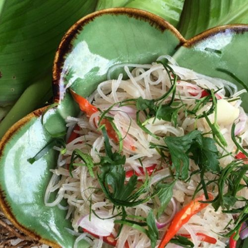 Sauteed Canna Edulis Glass Noodle