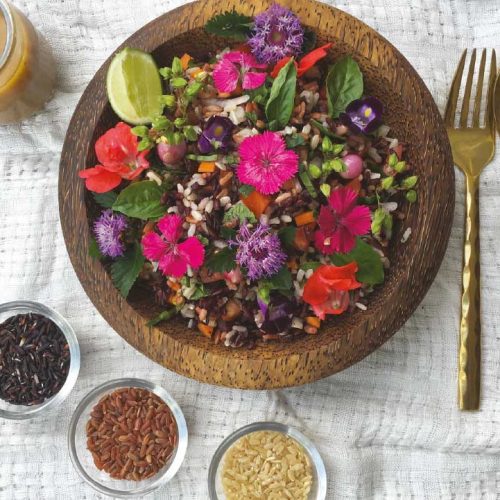 Tricolor Rice Salad
